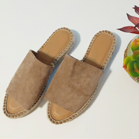 Matt Bernson Taupe Suede Espadrille Sandal